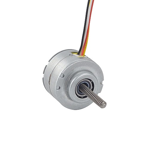 Φ25x15.6mm PM Non-Captive Linear Stepper Motor 0.23A Lead 1mm/0.039 Length 50mm - 25LN24M01-233 | StepperOnline CA