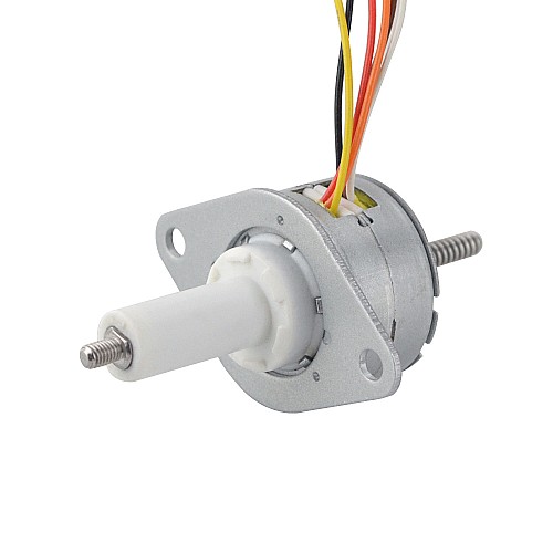 Φ25x15mm PM Captive Linear Stepper Motor 0.23A Lead 1mm/0.039 Travel 22mm - 25LN24M02-333 | StepperOnline CA