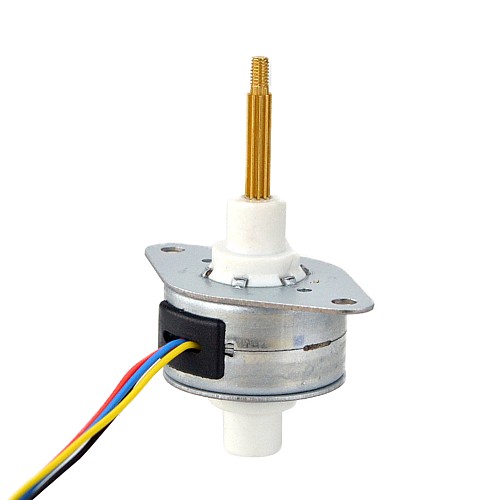 Φ25.2x15mm PM Captive Linear Stepper Motor 0.5A Lead 1.22mm/0.048 Travel 13.5mm - 25LN48L01-334 | StepperOnline CA Φ25.2x15mm PM Captive Linear Stepper Motor 0.5A Lead 1.22mm/0.048 Travel 13.5mm - 25LN48L01-334 | StepperOnline CA