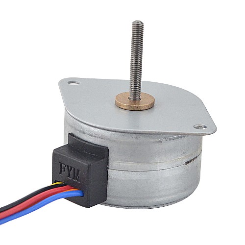 Φ35x22mm PM External Linear Stepper Motor 0.28A Lead 0.5mm/0.0197 Length 21.5mm - 35LN24M01-122 | StepperOnline CA Φ35x22mm PM External Linear Stepper Motor 0.28A Lead 0.5mm/0.0197 Length 21.5mm - 35LN24M01-122 | StepperOnline CA