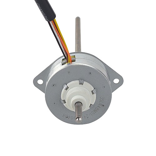 Φ35x17.5mm PM Non-Captive Linear Stepper Motor 0.46A Lead 1.22mm/0.047 Length 139.7mm - 35LN48M01-244 | StepperOnline CA