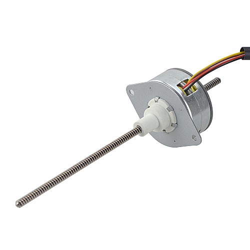 Φ35x17.5mm PM Non-Captive Linear Stepper Motor 0.46A Lead 1.22mm/0.047 Length 139.7mm - 35LN48M01-244 | StepperOnline CA