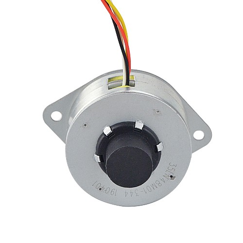 Φ36x17.5mm PM Captive Linear Stepper Motor 0.6A Lead 1.22mm/0.047 Travel 5.3mm - 35LN48M01-344 | StepperOnline CA