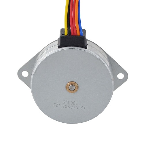 Φ42x16.5mm PM External Linear Stepper Motor 0.4A Lead 0.5mm/0.0197 Length 21mm - 42LN48S01-122 | StepperOnline CA