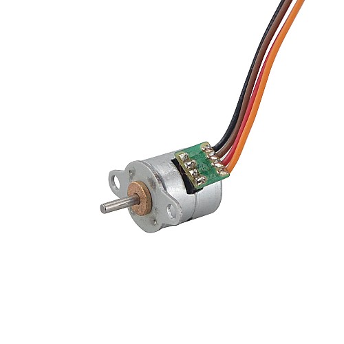 Φ10.25x11mm PM Stepper motor 18deg 1.96mN.m(0.278oz.in) 0.2A 4 Wires - 10PM20L02 | StepperOnline CA