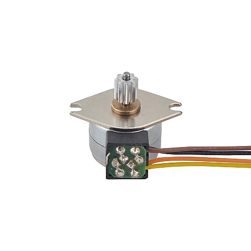 Φ15x12mm PM Stepper motor 18deg 3.43mN.m(0.486oz.in) 0.4A 4 Wires - 15PM20L02 | StepperOnline CA