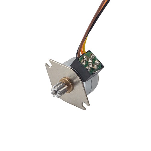 Φ15x12mm PM Stepper motor 18deg 3.43mN.m(0.486oz.in) 0.4A 4 Wires - 15PM20L02 | StepperOnline CA