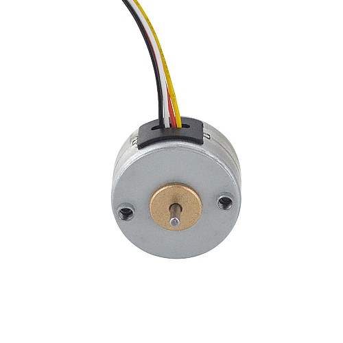 Φ25x15mm PM Stepper motor 7.5deg 14.7mN.m(2.082oz.in) 0.5A 4 Wires - 25PM48L01 | StepperOnline CA