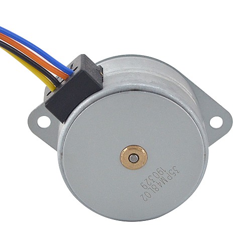 Φ35x22mm PM Stepper motor 7.5deg 53.9mN.m(7.634oz.in) 0.2A 4 Wires - 35PM48L01 | StepperOnline CA