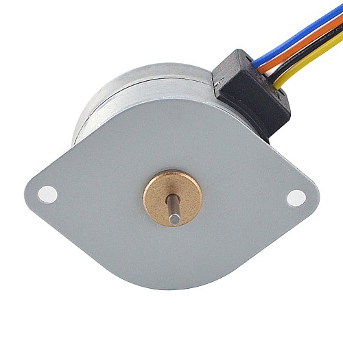 Φ35x22mm PM Stepper motor 7.5deg 53.9mN.m(7.634oz.in) 0.2A 4 Wires - 35PM48L01 | StepperOnline CA