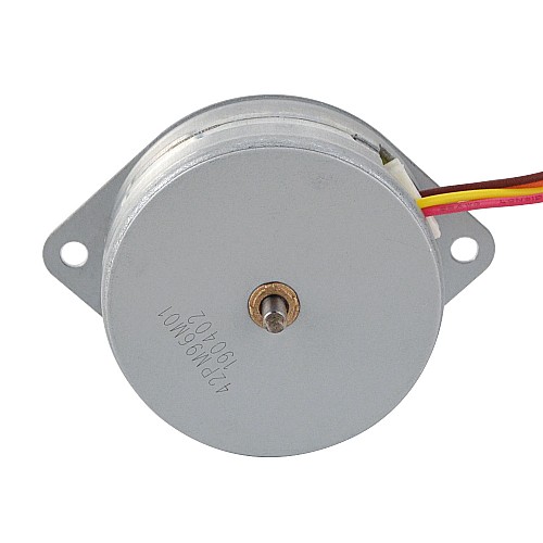 Φ42x18mm PM Stepper motor 3.75deg 49mN.m(6.94oz.in) 0.42A 4 Wires - 42PM96M01 | StepperOnline CA