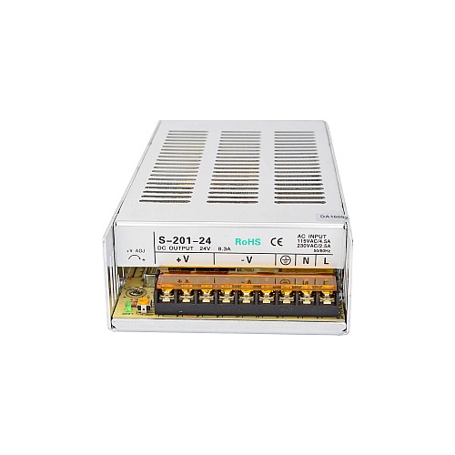 201W 24V 8.3A 115/230V Switching Power Supply Stepper Motor CNC Router Kits - S-201-24 | StepperOnline CA