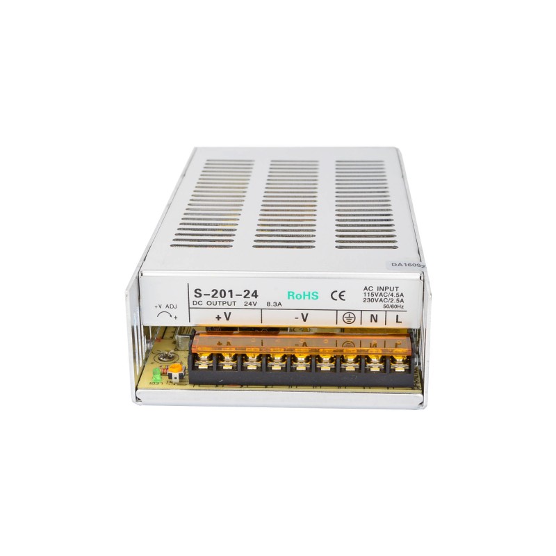 201W 24V 8.3A 115/230V Switching Power Supply Stepper Motor CNC Router Kits - S-201-24 | StepperOnline CA