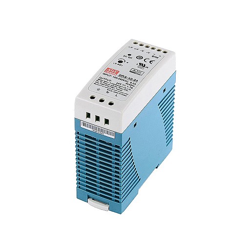 DRA-40-24 MEANWELL 40.8W 24VDC 1.7A 115/230VAC Single Output Switching Power Supply - DRA-40-24 | StepperOnline CA DRA-40-24 MEANWELL 40.8W 24VDC 1.7A 115/230VAC Single Output Switching Power Supply - DRA-40-24 | StepperOnline CA