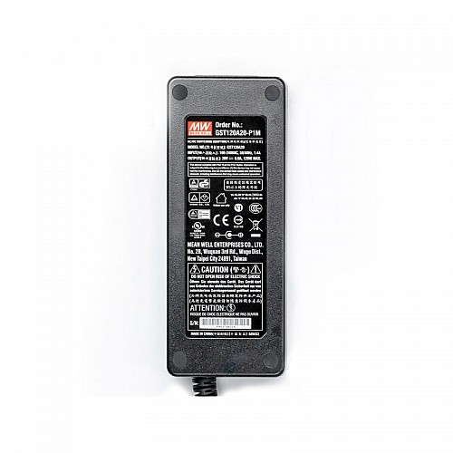 GST120A20-P1M  MEANWELL 120W 20VDC 6A 115/230VAC AC-DC Reliable Green Industrial Adaptor - GST120A20-P1M | StepperOnline CA
