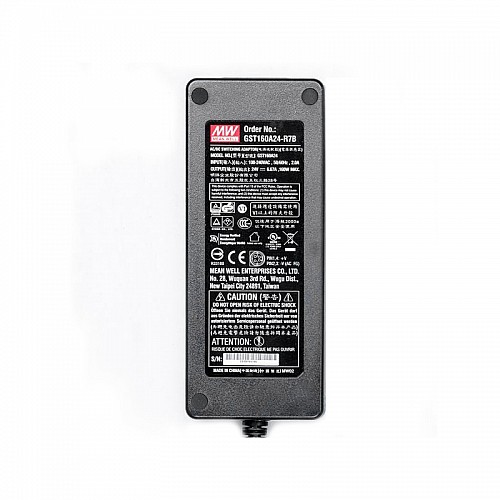 GST160A24-R7B MEANWELL 160W 24VDC 6.67A 115/230VAC AC-DC Reliable Green Industrial Adaptor - GST160A24-R7B | StepperOnline CA