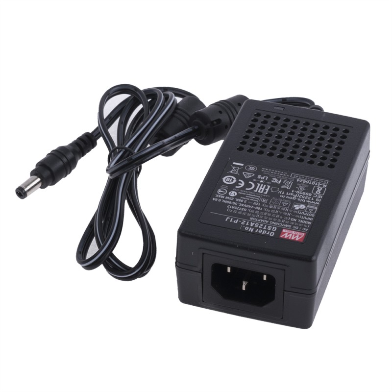 GST25A12-P1J MEANWELL 25W 12VDC 2.08A 115/230VAC AC-DC Reliable Green Industrial Adaptor - GST25A12-P1J | StepperOnline CA