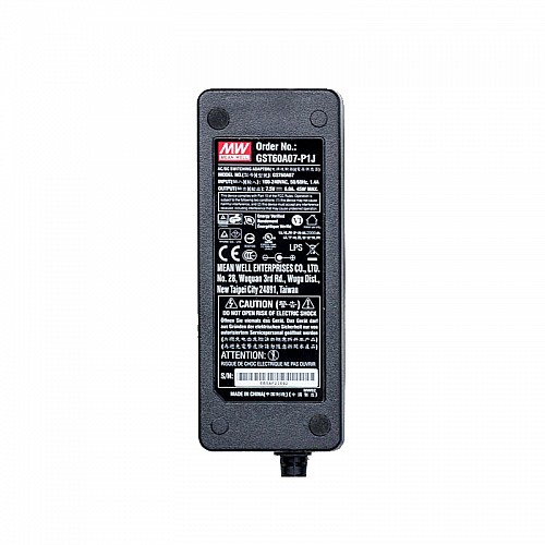 GST60A07-P1J MEANWELL 45W 7VDC 6A 115/230VAC AC-DC Reliable Green Industrial Adaptor - GST60A07-P1J | StepperOnline CA