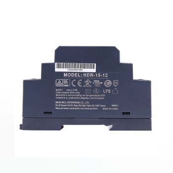 HDR-15-12 MEANWELL 15W 12VDC 1.25A 115/230VAC Ultra Slim Step Shape DIN Rail Power Supply HDR-15-12 MEANWELL 15W 12VDC 1.25A 115/230VAC Ultra Slim Step Shape DIN Rail Power Supply
