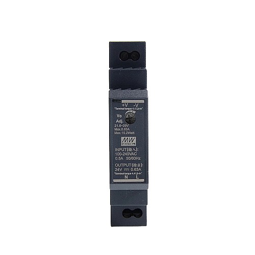 HDR-15-24 MEANWELL 15W 24VDC 0.63A 115/230VAC Ultra Slim Step Shape DIN Rail Power Supply - HDR-15-24 | StepperOnline CA HDR-15-24 MEANWELL 15W 24VDC 0.63A 115/230VAC Ultra Slim Step Shape DIN Rail Power Supply - HDR-15-24 | StepperOnline CA