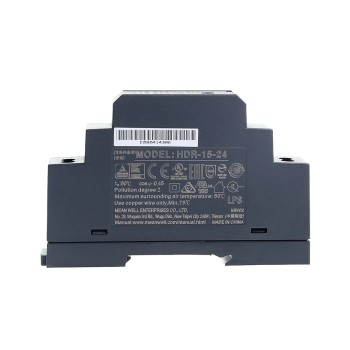 HDR-15-24 MEANWELL 15W 24VDC 0.63A 115/230VAC Ultra Slim Step Shape DIN Rail Power Supply