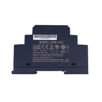 HDR-15-5 MEANWELL 15W 5VDC 2.4A 115/230VAC Ultra Slim Step Shape DIN Rail Power Supply HDR-15-5 MEANWELL 15W 5VDC 2.4A 115/230VAC Ultra Slim Step Shape DIN Rail Power Supply