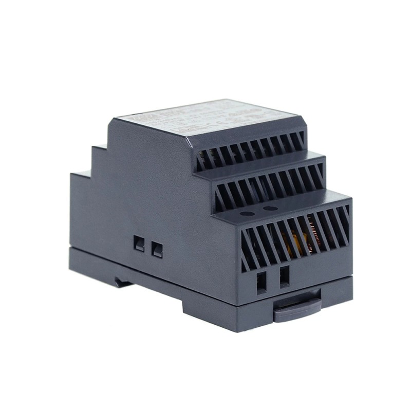 HDR-60-24 MEANWELL 60W 24VDC 2.5A 115/230VAC Ultra Slim Step Shape DIN Rail Power Supply - HDR-60-24 | StepperOnline CA