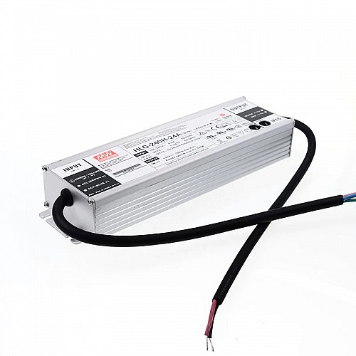 HLG-240H-24A MEANWELL 240W 10A 24V Constant Voltage + Constant Current LED Driver - HLG-240H-24A | StepperOnline CA