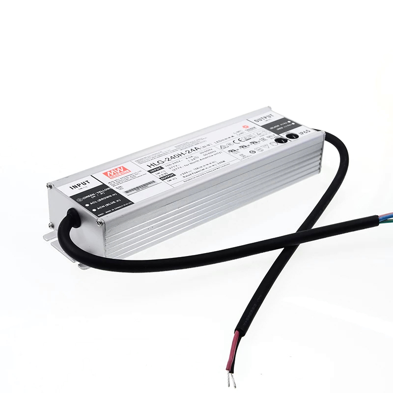 HLG-240H-24A MEANWELL 240W 10A 24V Constant Voltage + Constant Current LED Driver - HLG-240H-24A | StepperOnline CA