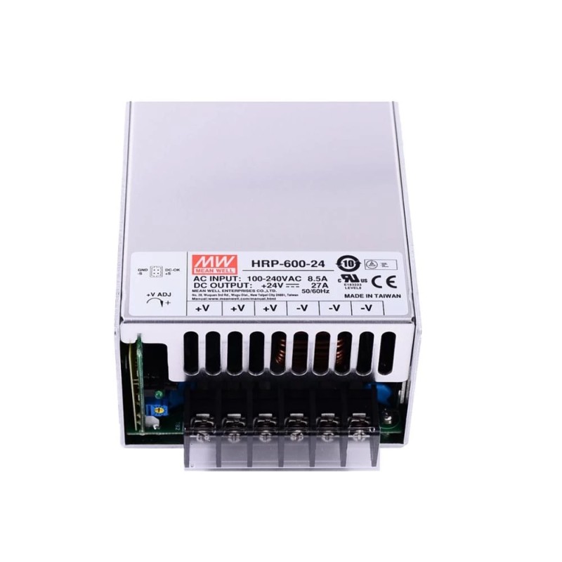 HRP-600-24 MEANWELL 648W 27A 24V Single Output With PFC Function - HRP-600-24 | StepperOnline CA