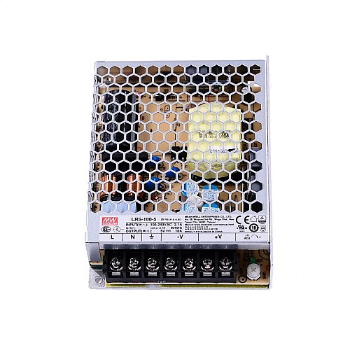 LRS-100-5 MEANWELL 100W 5VDC 18A 115/230VAC Enclosed Switching Power Supply - LRS-100-5 | StepperOnline CA LRS-100-5 MEANWELL 100W 5VDC 18A 115/230VAC Enclosed Switching Power Supply - LRS-100-5 | StepperOnline CA