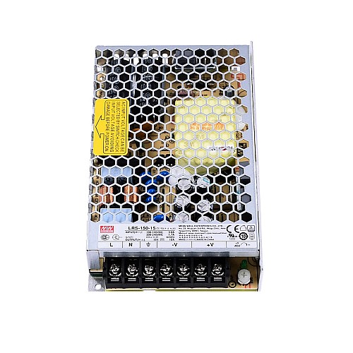 LRS-150-15 MEANWELL 150W 15VDC 10A 115/230VAC Enclosed Switching Power Supply - LRS-150-15 | StepperOnline CA