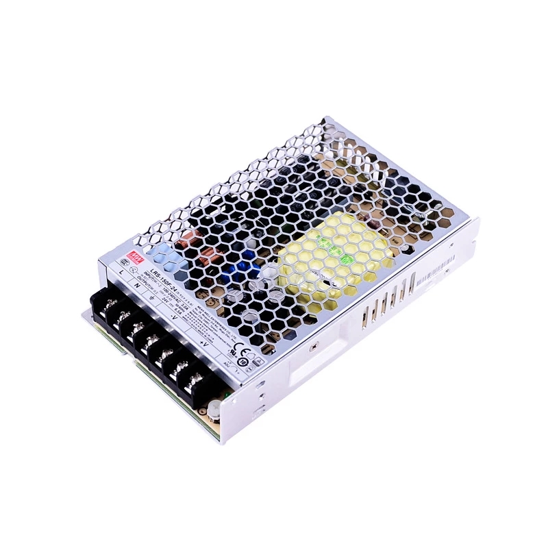 LRS-150F-24 MEANWELL 156W 24VDC 6.5A 115/230VAC Enclosed Switching Power Supply - LRS-150F-24 | StepperOnline CA