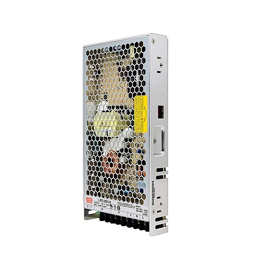 LRS-200-24 MEANWELL 200W 24VDC 8.8A 115/230VAC Enclosed Switching Power Supply - LRS-200-24 | StepperOnline CA