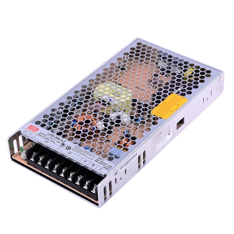 LRS-200-4.2 MEANWELL 168W 4.2VDC 40A 115/230VAC Enclosed Switching Power Supply - LRS-200-4.2 | StepperOnline CA