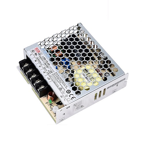 LRS-75-24 MEANWELL 75W 24VDC 3.2A 115/230VAC Enclosed Switching Power Supply - LRS-75-24 | StepperOnline CA