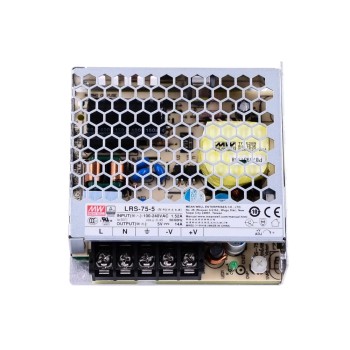 LRS-75-5 MEANWELL 70W 5VDC 14A 115/230VAC Enclosed Switching Power Supply