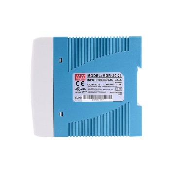MDR-20-24 MEANWELL 20W 24VDC 1A 115/230VAC DIN Rail Power Supply