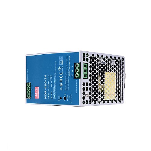 NDR-480-24 MEANWELL 480W 24VDC 20A 115/230VAC DIN Rail Power Supply - NDR-480-24 | StepperOnline CA NDR-480-24 MEANWELL 480W 24VDC 20A 115/230VAC DIN Rail Power Supply - NDR-480-24 | StepperOnline CA
