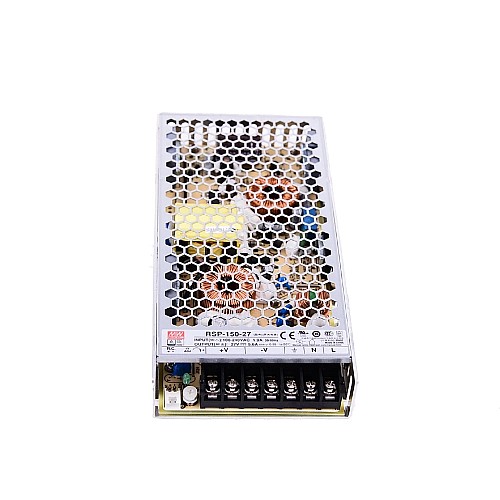 RSP-150-27 MEANWELL 151.2W 27VDC 5.6A 115/230VAC Single Output With PFC Function - RSP-150-27 | StepperOnline CA