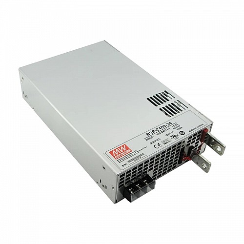 RSP-2400-24 MEANWELL 2400W 24VDC 100A 180/230VAC Power Supply With Single Output - RSP-2400-24 | StepperOnline CA