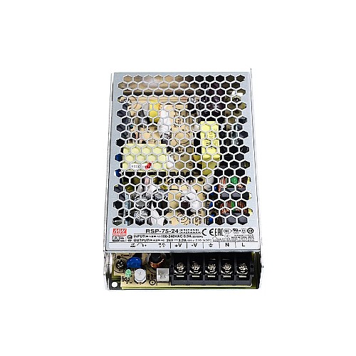 RSP-75-24 MEANWELL 76.8W 24VDC 3.2A 115/230VAC Single Output With PFC Function - RSP-75-24 | StepperOnline CA