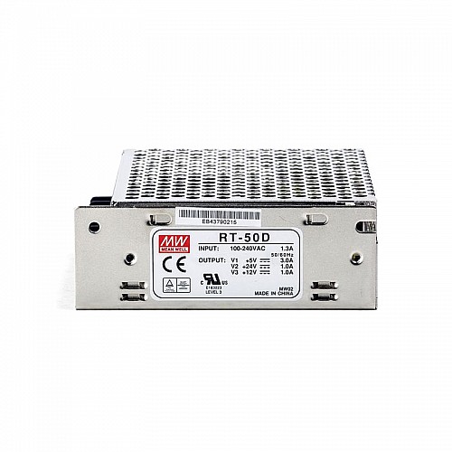 RT-50D MEANWELL 51W Triple Output Switching Power Supply - RT-50D | StepperOnline CA