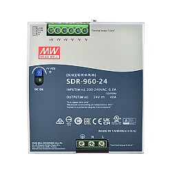 CN On Sale - SDR-960-24 MEANWELL 960W 24VDC 40A 230VAC With PFC Function DIN Rail Power Supply
