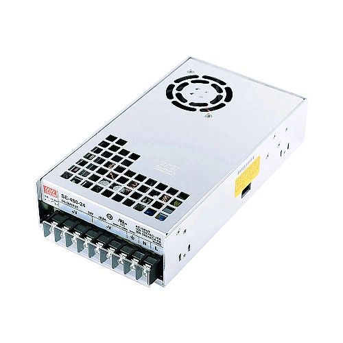 SE-450-24 MEANWELL 451.2W 18.8A 24V Single Output Power Supply - SE-450-24 | StepperOnline CA