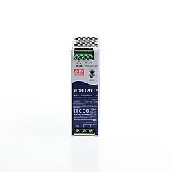 WDR-120-12 MEANWELL 120W 12VDC 10A 230/400VAC UltraWide Input Industrial DIN Rail Power Supply