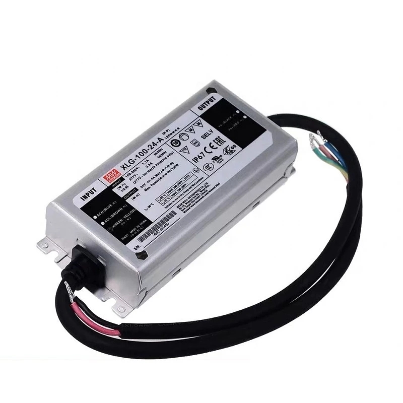XLG-100-24-A MEANWELL 96W 24VDC 4A 115/230VAC Constant Power Mode LED Driver - XLG-100-24-A | StepperOnline CA