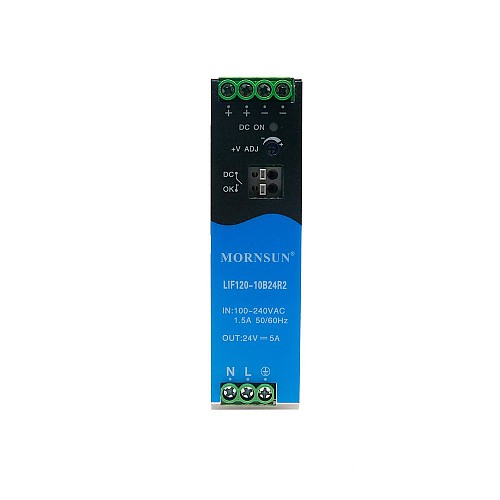 120W 55V 2.2A 85-264VAC/120-370VDC DIN Rail Switching Power Supply with PFC Function - LIF240-10B55R2 | StepperOnline CA