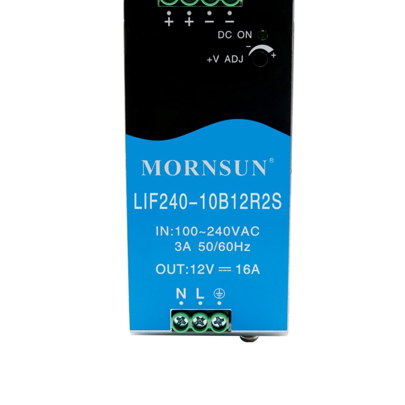 240W 24V 10.0A 85-264VAC/120-370VDC DIN Rail Switching Power Supply with PFC Function - LIF240-10B24R2S | StepperOnline CA