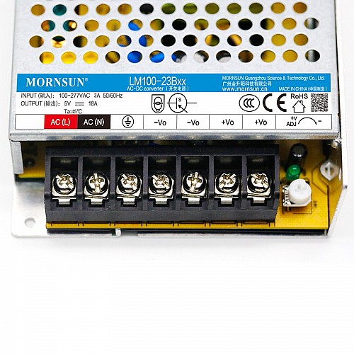 100W 24V 4.5A 85-305VAC/120-430VDC Switching Power Supply - LM100-23B24 | StepperOnline CA